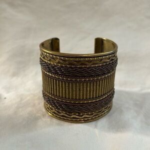 Boho Chic Bronze and Copper Cuff Bracelet